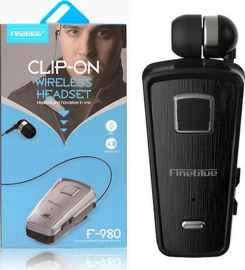 Fineblue F980 In-Ear Bluetooth-Freisprecheinrichtung Kopfhörer Schwarz