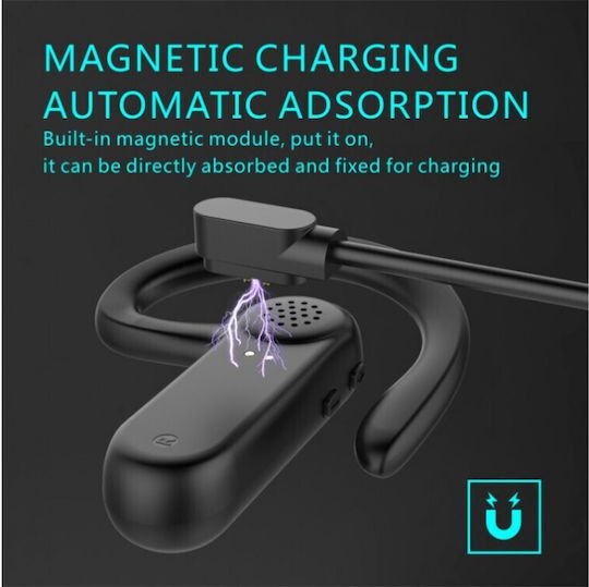 Swissten Dock Earpiece In-ear Bluetooth Handsfree Earphones with Charging Case Black
