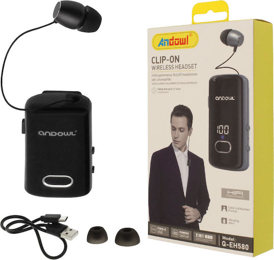 Andowl Q-EH580 In Ear Безжични Слушалки Слушалка Черен / Бежов