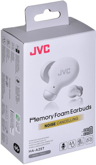 JVC Marshmallow HA-A25T In-ear Bluetooth Handsfree Earphones with Charging Case White