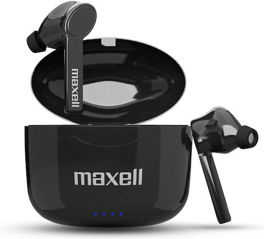 Maxell Bass 13 In-ear Bluetooth Handsfree Căști cu Carcasă de Încărcare Negru