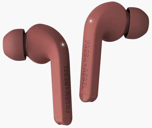 Fresh 'n Rebel Twins Fuse In-Ear Bluetooth-Freisprecheinrichtung Kopfhörer mit Ladeetui Safari Red