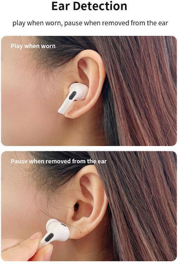 Devia EM062 Pro2 In-ear Bluetooth Handsfree Ακουστικά με Θήκη Φόρτισης Λευκά