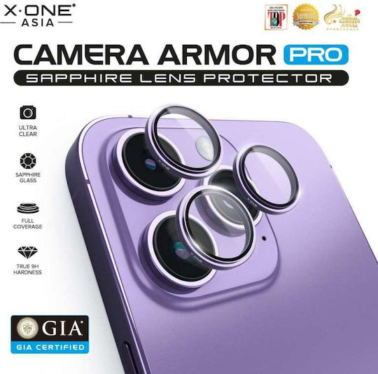 X-One Προστασία Κάμερας Tempered Glass Ασημί για το Iphone 17 Pro Max
