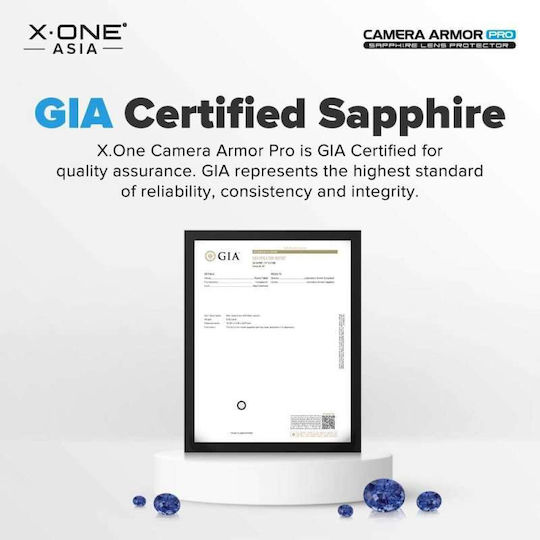 X-One Προστασία Κάμερας Tempered Glass Ασημί για το Iphone 17 Pro Max