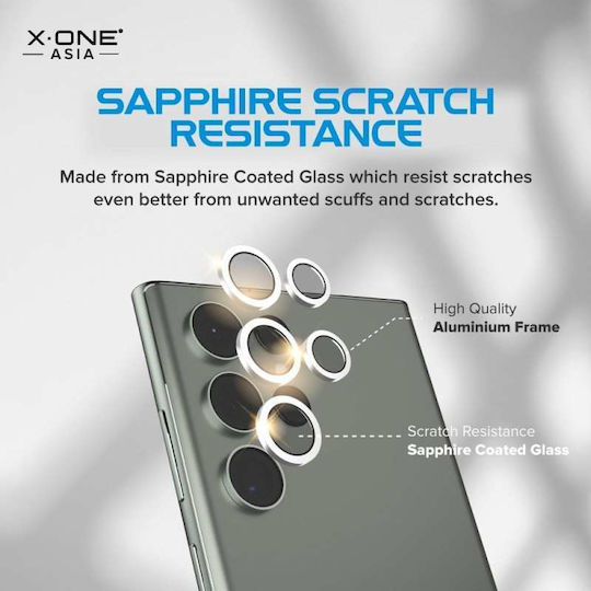 X-One Sapphire Camera Armor Προστασία Κάμερας Tempered Glass Διάφανο για το Galaxy S23