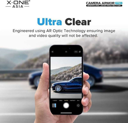X-One Kameraschutz Gehärtetes Glas Silver für das iPhone 17 Air