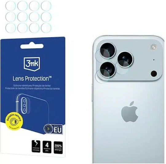 3MK Lens Protection Protecție Cameră Film adeziv Transparent pentru Apple iPhone 17 Pro Max