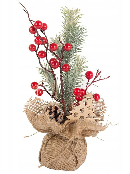 Weihnachtskranz Dekoratives Zweigstelle Rot