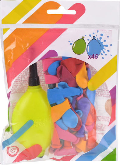 Colorful Water Balloons Pump Easter Dyngus Mix 45pcs