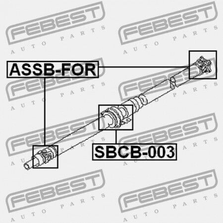 Febest Άξονες Μετάδοσης για Subaru Legacy