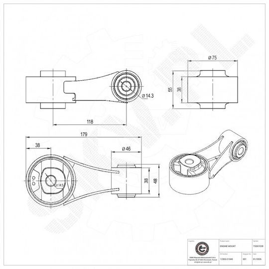 Car Engine Mount for Toyota Yaris