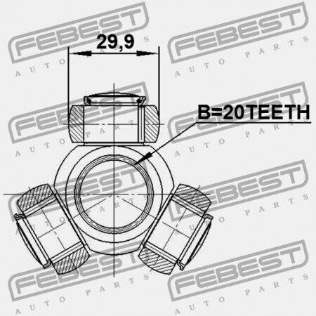 Febest Άξονες Μετάδοσης για Mazda Demio