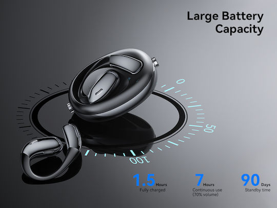 XO G36 Open Ear Bluetooth Handsfree Ακουστικά με Θήκη Φόρτισης Μαύρα