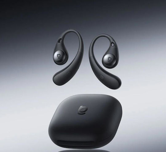 Baseus Eli Sport 2 Open Ear Bluetooth Handsfree Ακουστικά με Αντοχή στον Ιδρώτα και Θήκη Φόρτισης Μαύρα
