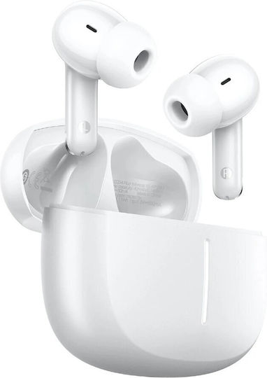 Hoco EQ34 Plus In-ear Bluetooth Handsfree Ακουστικά με Θήκη Φόρτισης Λευκά