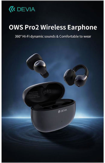 Devia EM402 Pro2 In-ear Bluetooth Handsfree Ακουστικά με Θήκη Φόρτισης Μωβ