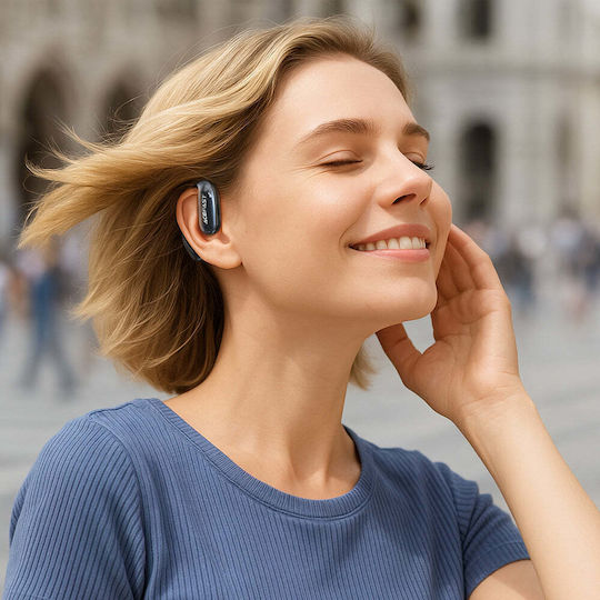 Acefast FA005 Acefit SE Open Ear Bluetooth Handsfree Earphones with Sweat Resistance and Charging Case Black