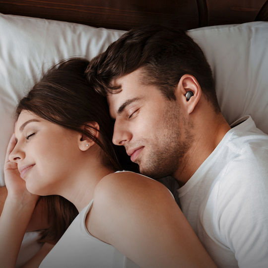 Mcdodo HP-4490 Goodnight Sleep In ear Bluetooth хендсфри Слушалки с Кутийка за Зареждане Черен
