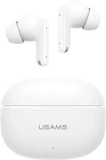 Usams E05 In-Ear Bluetooth-Freisprecheinrichtung Kopfhörer mit Ladeetui Weiß