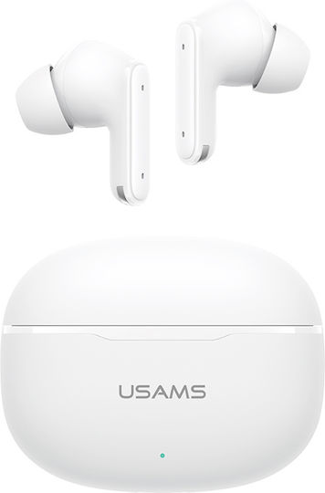 Usams E05 In-Ear Bluetooth-Freisprecheinrichtung Kopfhörer mit Ladeetui Weiß