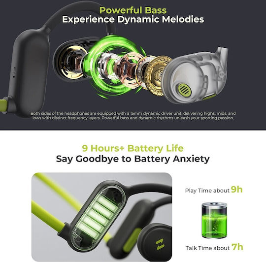 Havit E553BT Open Ear Bluetooth Handsfree Earphones with Sweat Resistance Beige