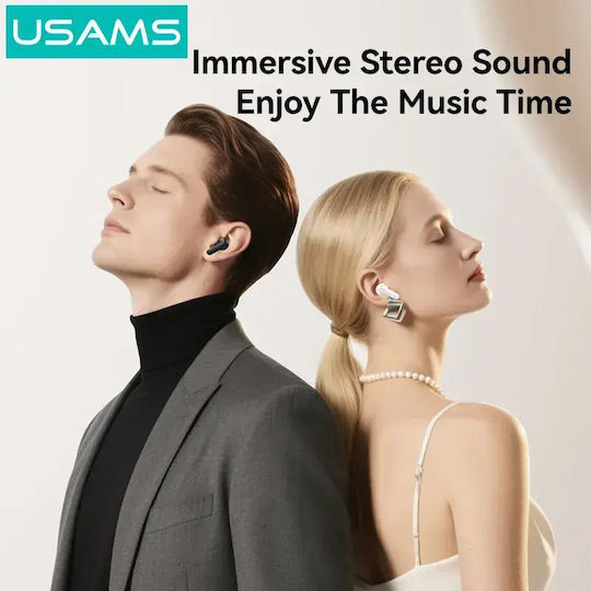 Usams E05 In-Ear Bluetooth-Freisprecheinrichtung Kopfhörer mit Ladeetui Weiß