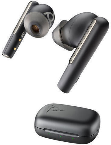 HP Poly Voyager Free 60 UC M Carbon Black Earbuds +BT700 USB-C Adapter +Basic Charge Case Bluetooth Handsfree Earphones with Charging Case Black