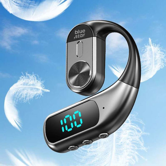 Blue Star Hook In-Ear Bluetooth Kopfhörer Ακουσgerät Schwarz