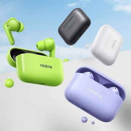 Realme T200 In-ear Bluetooth Handsfree Ακουστικά με Αντοχή στον Ιδρώτα και Θήκη Φόρτισης Dreamy Purple