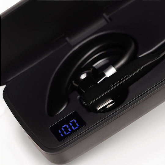 Forever BH-100 In-ear Bluetooth Handsfree Ακουστικά με Θήκη Φόρτισης Μαύρα