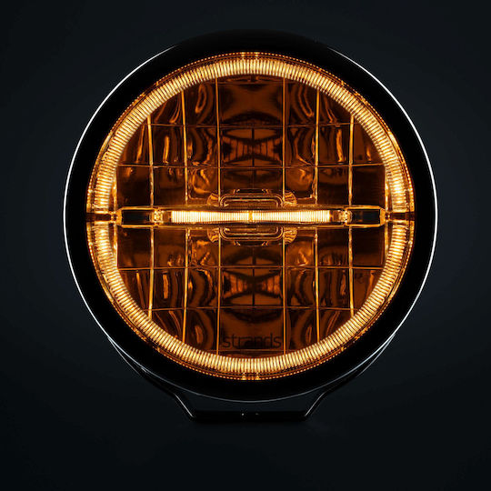 Strands Ambassador LED Proiector Rotund 9" 10v32v 145w Drl Alb Portocaliu