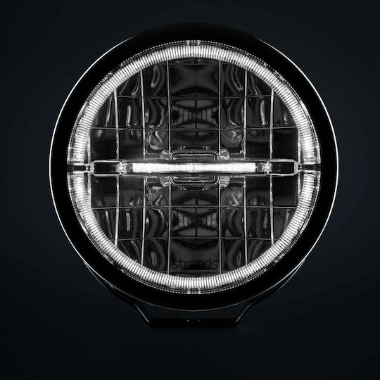 Strands Ambassador LED Proiector Rotund 9" 10v32v 145w Drl Alb Portocaliu