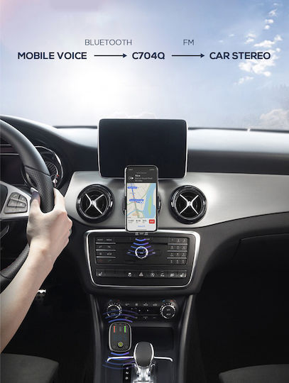 Ldnio Fm Transmitter & Φορτιστής C704q Usb-c/2x Usb 36w Bluetooth Μαύρο 5210131159965