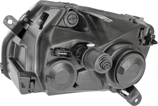 Headlight Right Black Manual Adjustment Dacia Duster 2010-2012