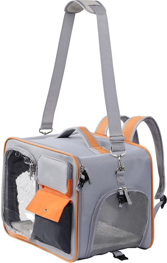 Navaris Geantă de Umăr pentru Transportul Câinelui / Pisicii Până la 7.5kg Gri L40xl30xÎ25cm