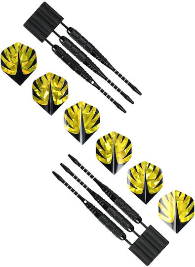 Set 6 Sisal Dart Flights Dart Game Professionelle Gold