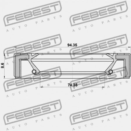 Differential Seal Toyota Corolla-RAV 4-Avensis 76x94x9 95gay76940909l-4674