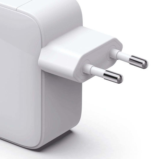 HAMA Зарядно Устройство GaN с USB-C Изходен Порт и USB-C Кабел 30W Power Delivery Бял 00201956