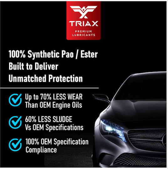 Triax Euro VX Synthetic Car Oil 5W-30 0.946lt TRX6252