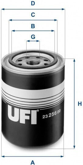 Φίλτρο Λαδιού Ufi 23.256.00