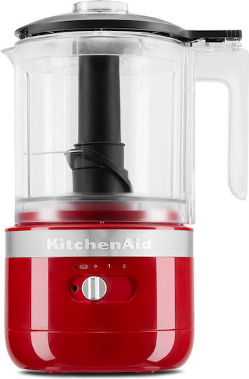 Kitchenaid Πολυκόπτης Multi 24W με Δοχείο 1.19lt Κόκκινος