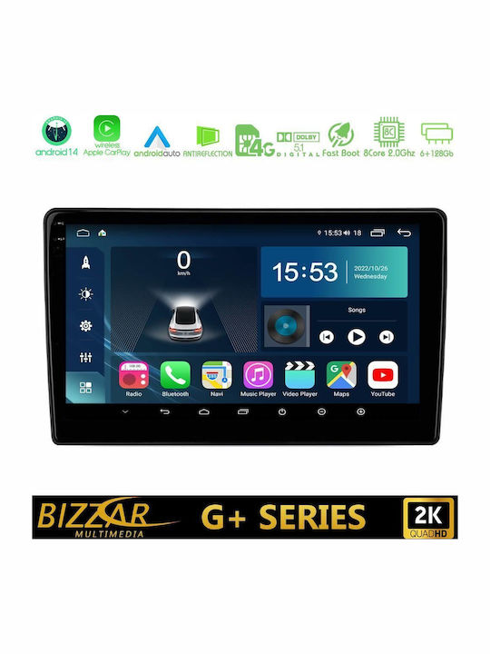 Bizzar Auto-Audiosysteme für Suzuki Großer Vitara 2003 – 2005 mit Touchscreen 9" (Bluetooth/USB/Eingebautes Wi-Fi / GPS / Apple CarPlay / Android Auto)