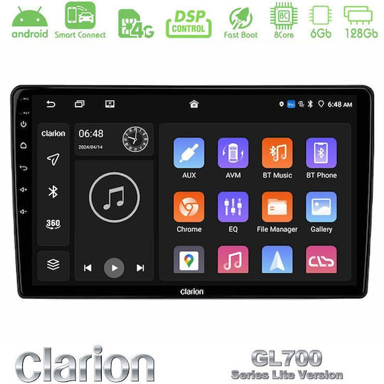 Clarion Ηχοσύστημα Αυτοκινήτου για Suzuki Grand Vitara 2003-2005 (Bluetooth/USB/WiFi/GPS/Apple-Carplay/Android-Auto) με Οθόνη Αφής 9"