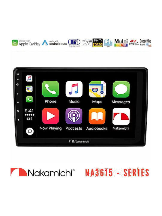 Nakamichi Auto-Audiosystem für Suzuki Grand Vitara 2003-2005 mit Touchscreen 9" Bluetooth USB Eingebautes Wi-Fi GPS Apple CarPlay Android Auto