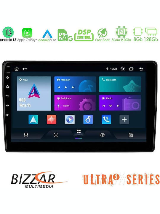 Bizzar Auto-Audiosystem für Suzuki Grand Vitara 2003 – 2005 Bluetooth USB Eingebautes Wi-Fi GPS Apple CarPlay Android Auto mit Touchscreen 9 Zoll