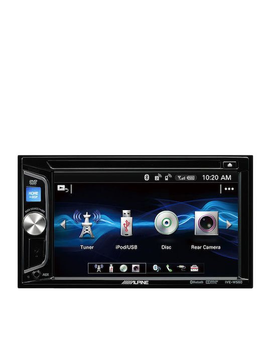 Alpine Ηχοσύστημα Αυτοκινήτου 2DIN (Bluetooth/USB/AUX/WiFi/GPS/Apple-Carplay/Android-Auto/CD) με Οθόνη Αφής 6.2"
