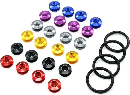 Bumper Retaining Clip Jdm Car-styling Quick Release Fasteners Black 4 Pieces