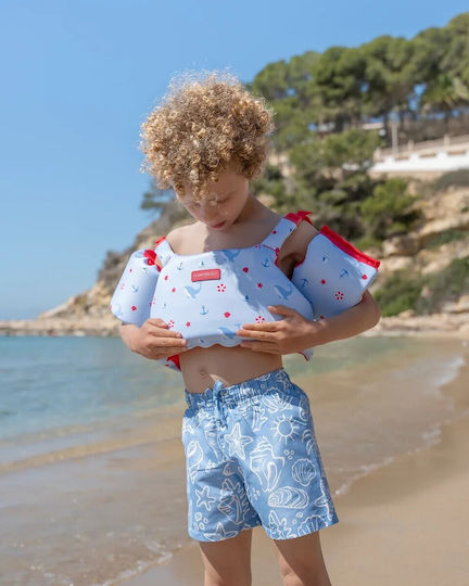 Flamingueo Kinder Schwimmflügel Rettungsweste Auftriebsmittel 3-6 Jahre Clover Hellblau