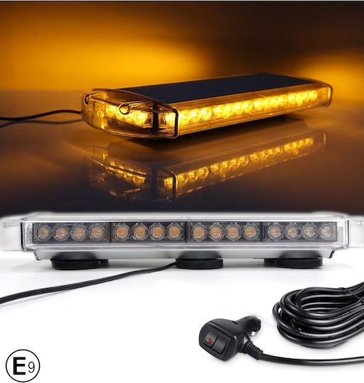 Φάρος Αυτοκινήτου LED 12V 55cm με Πορτοκαλί Φωτισμό